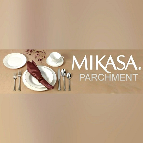 NWT Mikasa 5092431 Parchment 5-Piece Stainless Steel Flatware Set, Service for 1 - Picture 1 of 8
